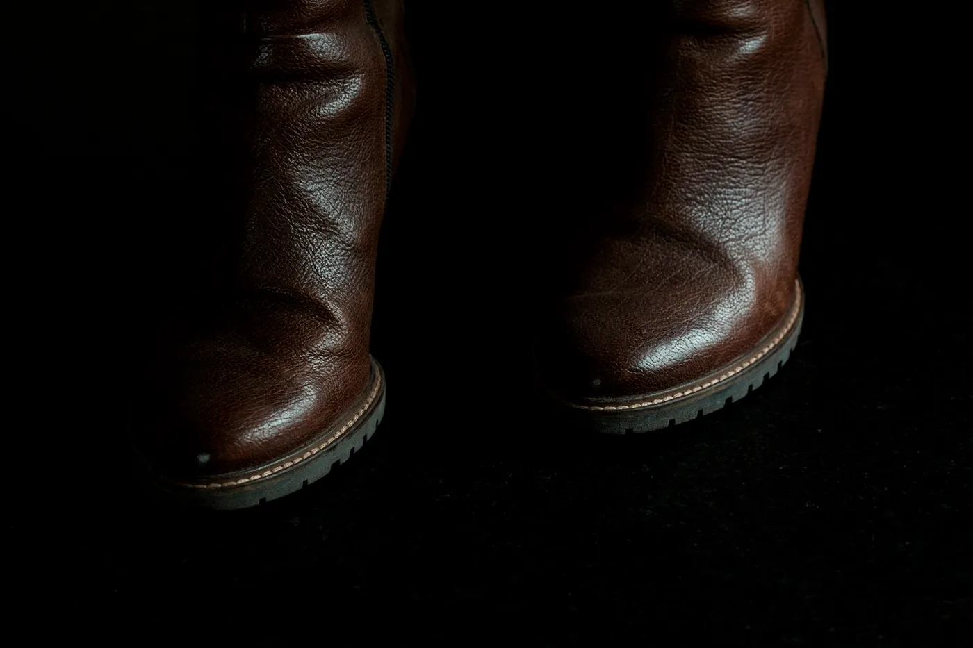 Bottes Hautes en Cuir Lisse Édition Limitée