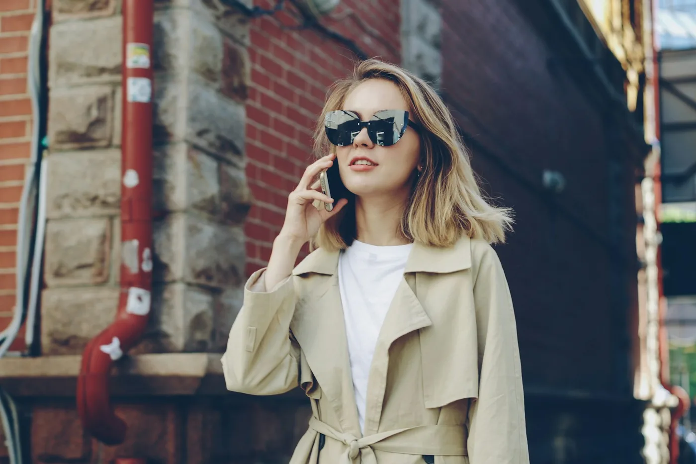 Édition Trench Long en Gabardine de Coton