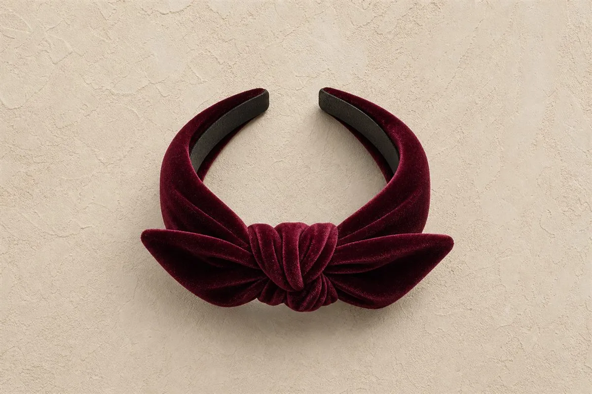 Bandeau Cheveux Noué Velours Édition Limitée