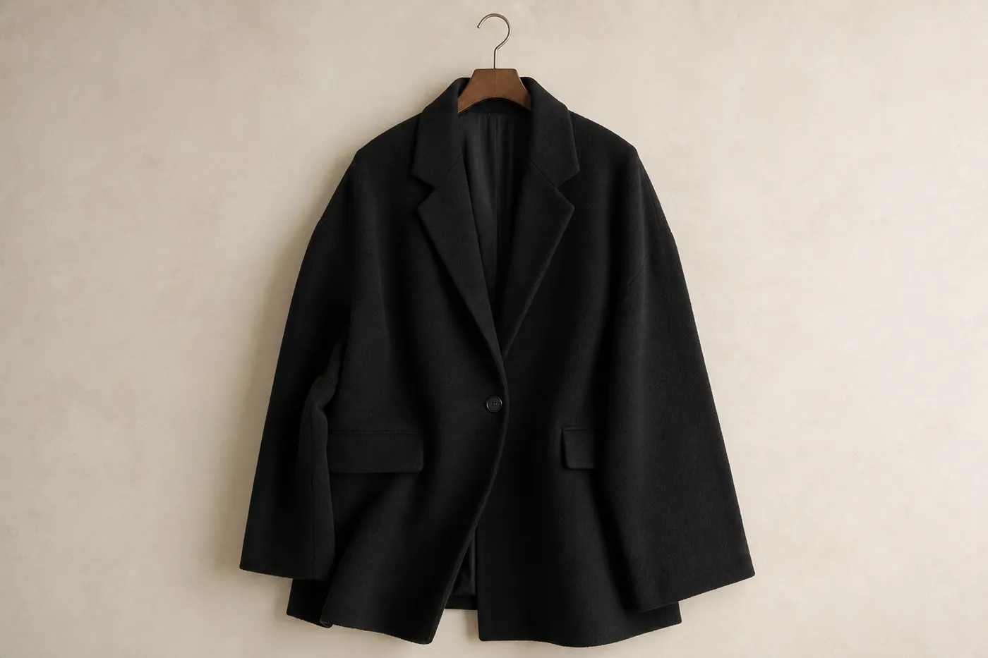 Édition Veste Tailleur Oversize en Laine Essentiel