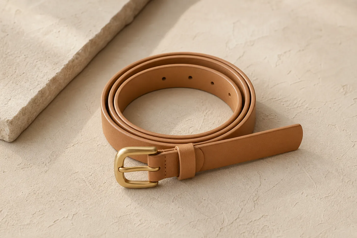 Ceinture Cuir Vegan Fine Signature