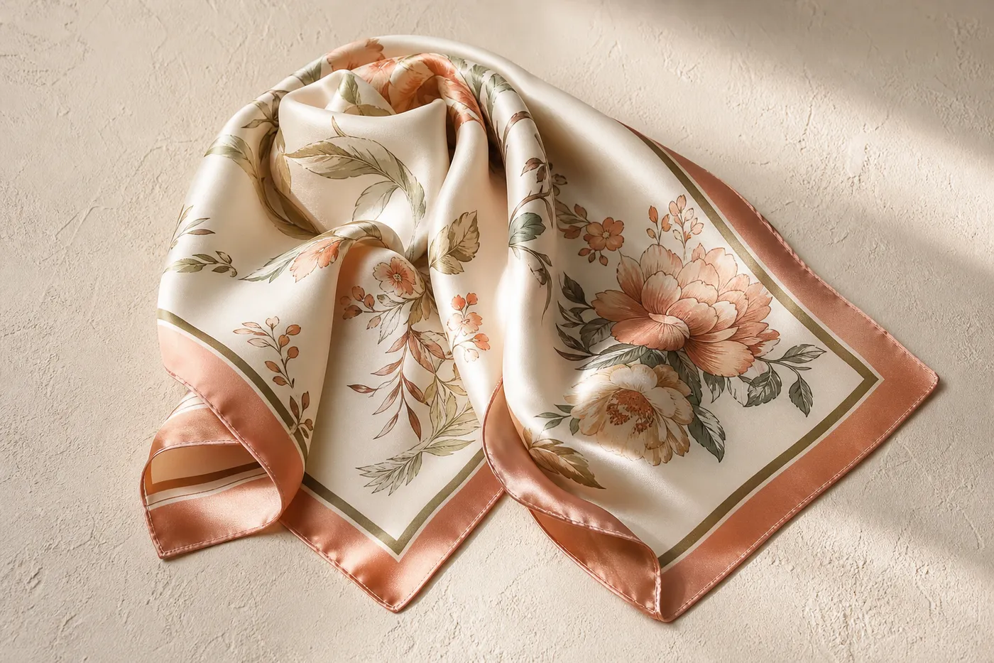 Foulard en Soie Imprime N°09