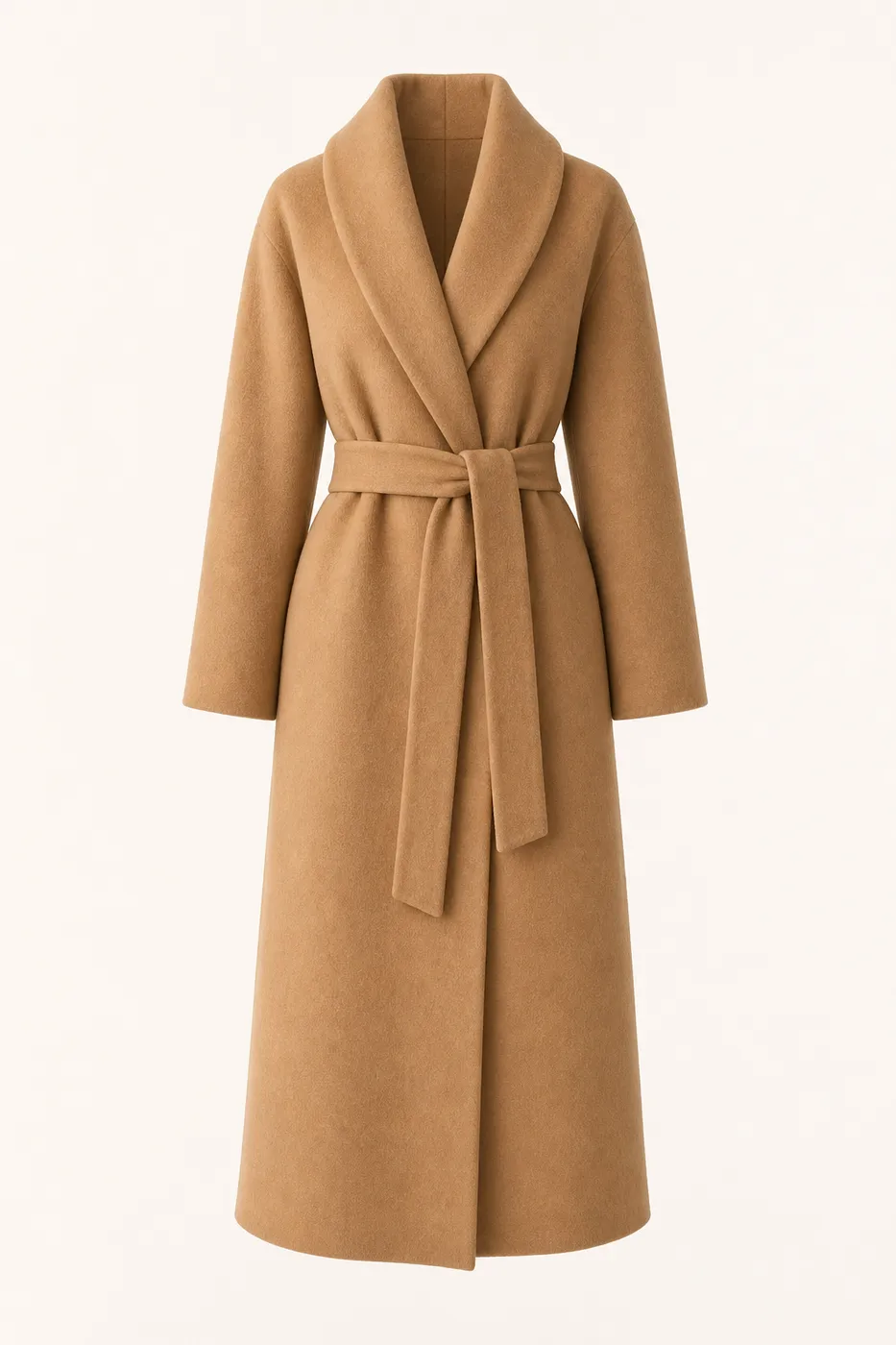 Manteau Long Peignoir en Laine Cachemire Signature