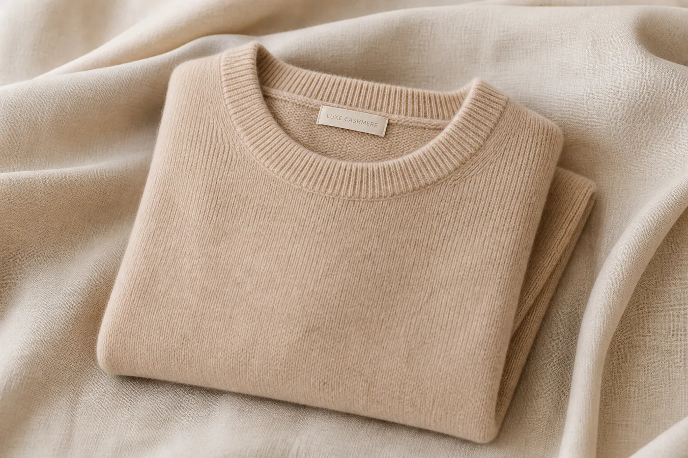 Iconique Pull Col Rond en Cachemire Muse